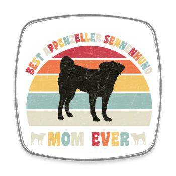 Meilleure maman Appenzeller Mountain Dog jamais amoureux des chiens - Magnet carré - blanc - Devant