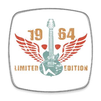 Guitar Guitar Player Guitarist Birthday 1964 - Square fridge magnet - white - Front