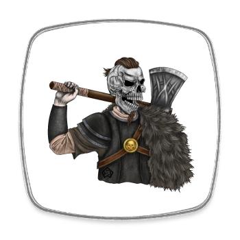 Wikinger, Odin, Thor, Wallhalla, Berserker - Viereckiger Kühlschrankmagnet - Weiß - Vorne