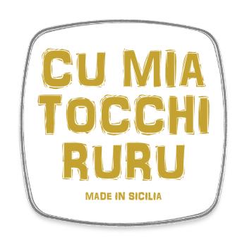 t-shirt Sicily t-shirt Sicilian trinacria - Square fridge magnet - white - Front