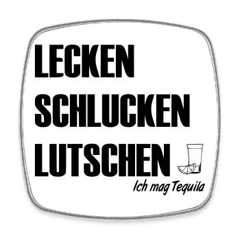 Ich mag Tequila - Viereckiger Kühlschrankmagnet - Weiß - Vorne