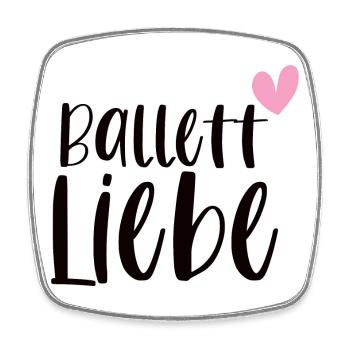 Ballett Liebe Ballerina Balletttänzerin Geschenk - Viereckiger Kühlschrankmagnet - Weiß - Vorne