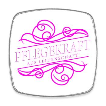 Pflegekraft aus Leidenschaft - Viereckiger Kühlschrankmagnet - Weiß - Vorne