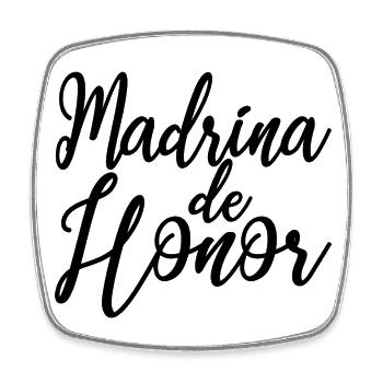Madrina de Honor Bridesmaid Wedding Team Bride - Square fridge magnet - white - Front
