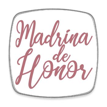 Madrina de Honor Bridesmaid Wedding Team Bride - Square fridge magnet - white - Front