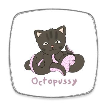 Octopussy - Magnet carré - blanc - Devant