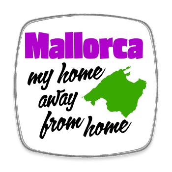 Mallorca – mein zweites Zuhause - Viereckiger Kühlschrankmagnet - Weiß - Vorne
