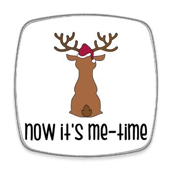 Funny sayings for Christmas - Square fridge magnet - white - Front