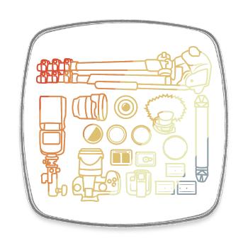 Accessoires pour appareil photo - Magnet carré - blanc - Devant