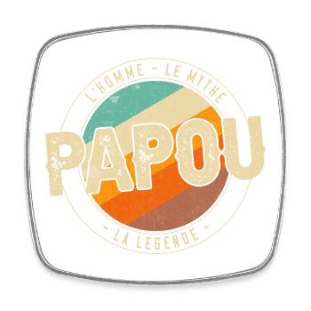 Papua die Legende - Viereckiger Kühlschrankmagnet - Weiß - Vorne