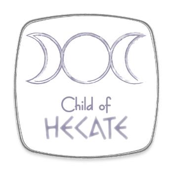 Child of Hecate – Percy Jackson inspired design - Square fridge magnet - white - Front