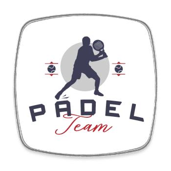 Padel Team Padel Tennis Padel Player - Square fridge magnet - white - Front