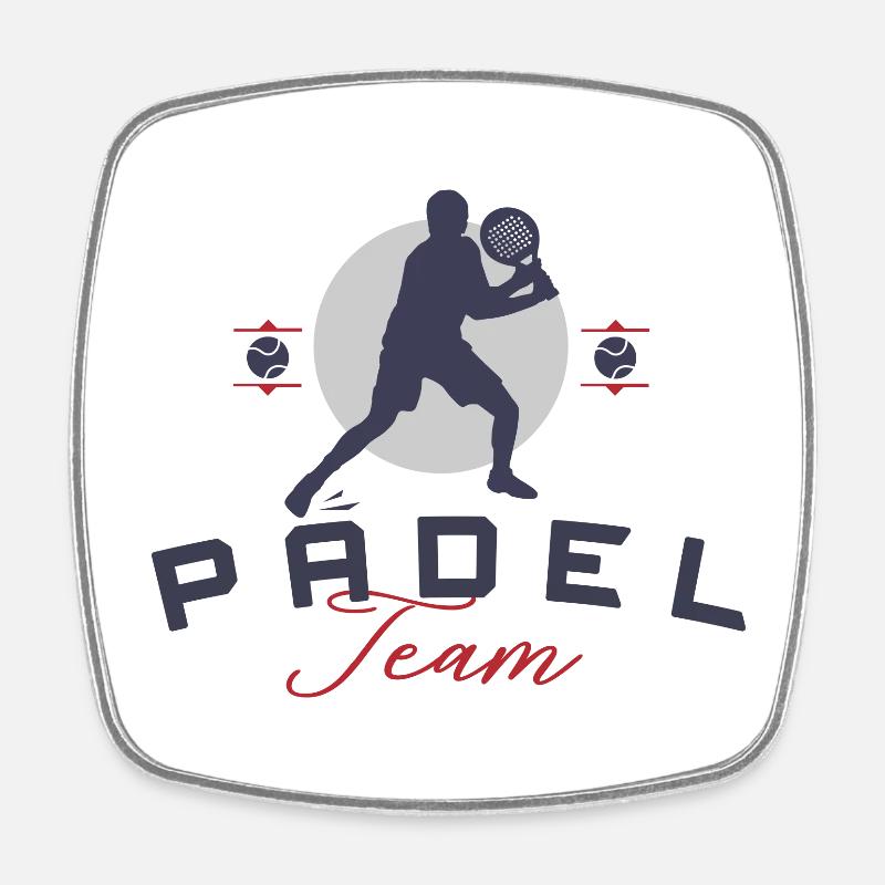 Padel Team Padel Tennis Padel Player - Square fridge magnet - white