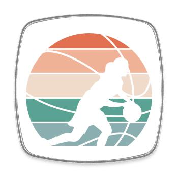 Basketball Women's Basketball Women's Basketball - Square fridge magnet - white - Front