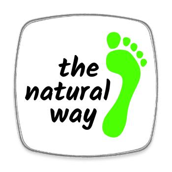 Barefoot - The Natural Way 2023 - Square fridge magnet - white - Front