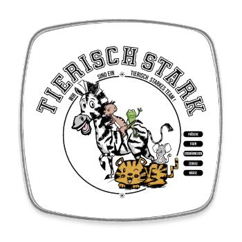 Team-beastly strong - Square fridge magnet - white - Front