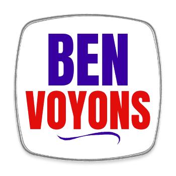 ben voyons, génération Z - Magnet carré - blanc - Devant