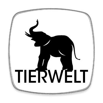 Tierwelt Elefant Elefanten Tiere Symbol Logo icon - Viereckiger Kühlschrankmagnet - Weiß - Vorne