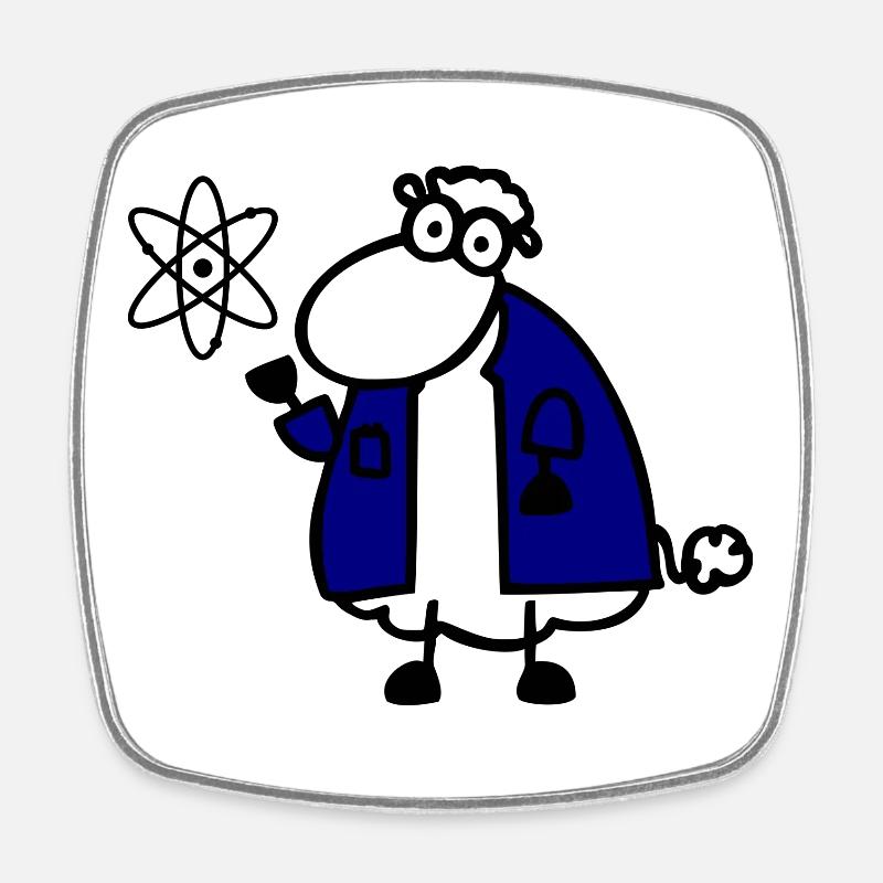Physikschaf - Viereckiger Kühlschrankmagnet - Weiß