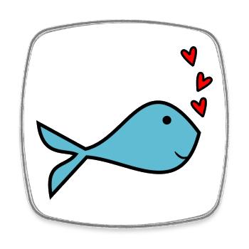 HERZ. HERZ. VALENTINSTAG. LIEBE. LIEBE. PAAR. - Viereckiger Kühlschrankmagnet - Weiß - Vorne