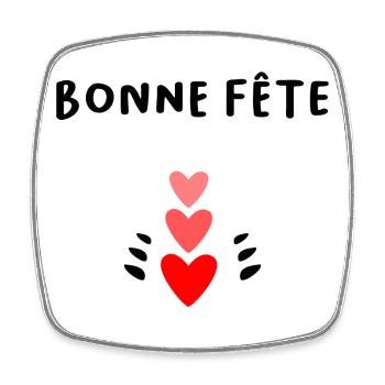 OMA. MUTTERTAG. ALLES GUTE ZUM OMA-TAG. ICH LIEBE DICH - Viereckiger Kühlschrankmagnet - Weiß - Vorne