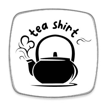 tea shirt Kanne Symbol lustige Sprüche comic icon - Viereckiger Kühlschrankmagnet - Weiß - Vorne