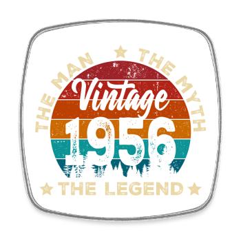 Vintage 1956 The Legend Circle - Square fridge magnet - white - Front