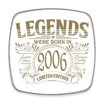 Anniversaire 2006 Vintage Legends Premium - Magnet carré - blanc - Devant