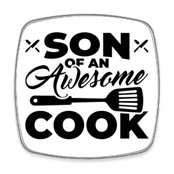 Son Koch - Square fridge magnet - white - Front