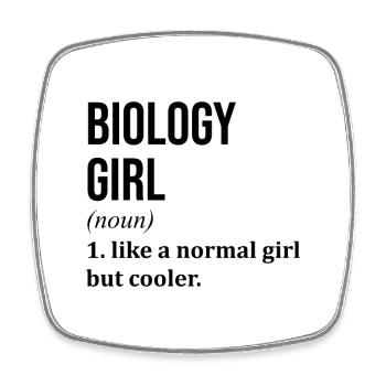 Biology - Square fridge magnet - white - Front