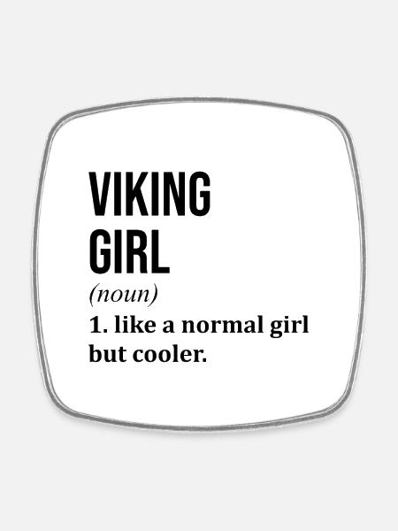 Viking Viking Viking - Square fridge magnet - white