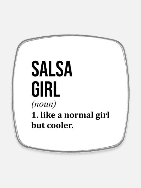 Salsa Salsa Salsa - Magnet carré - blanc