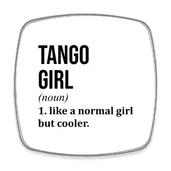 Tango Tango Tango - Magnet carré - blanc - Devant