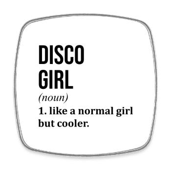 Disco Disco Disco - Magnet carré - blanc - Devant