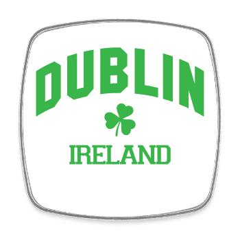Dublin - Irland - Viereckiger Kühlschrankmagnet - Weiß - Vorne
