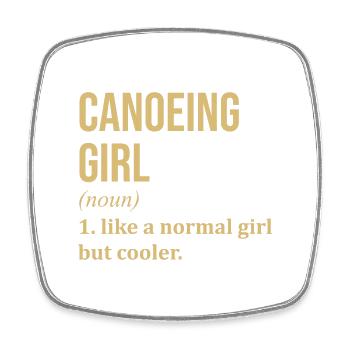 Canoe - Square fridge magnet - white - Front