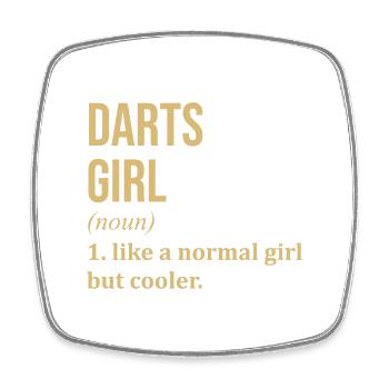 Darts - Square fridge magnet - white - Front