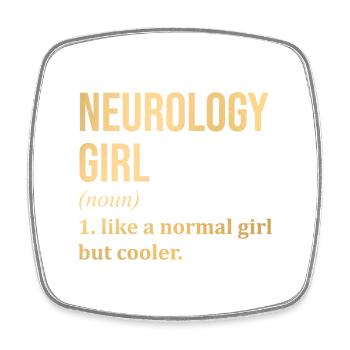 Neurologie, Neurologie, Neurologie - Viereckiger Kühlschrankmagnet - Weiß - Vorne