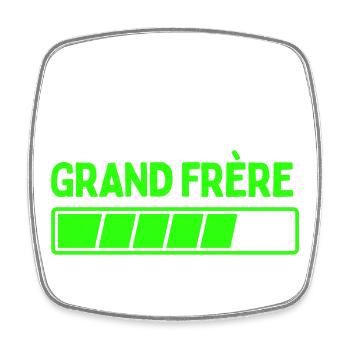 Bientôt grand frère - Magnet carré - blanc - Devant