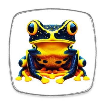 Frog - Square fridge magnet - white - Front