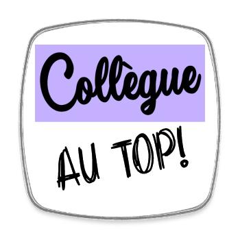RETRAITE. COLLEGUE - Magnet carré - blanc - Devant