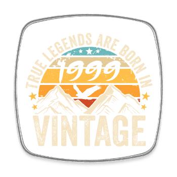 Millésime 1999 Vintage 1999 Cadeau D'anniversaire - Magnet carré - blanc - Devant