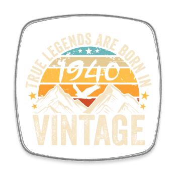 Millésime 1940 Vintage 1940 Cadeau D'anniversaire - Magnet carré - blanc - Devant