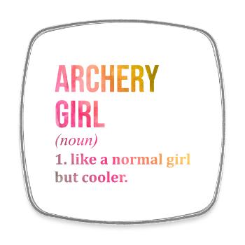 Archery - Square fridge magnet - white - Front