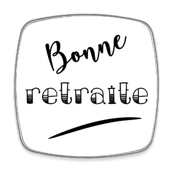 HAPPY RETIREMENT - Square fridge magnet - white - Front