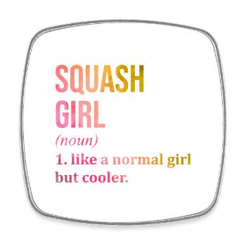 Squash - Square fridge magnet - white - Front