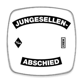 Bachelor Party Frame (Bachelor Party MC Rocker Design) - Square fridge magnet - white - Front