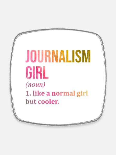 Journalist Journalist Journalist - Viereckiger Kühlschrankmagnet - Weiß