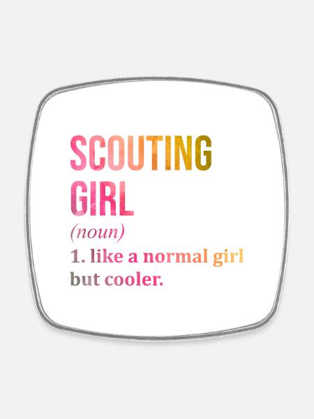 Scout Scout Scout - Square fridge magnet - white