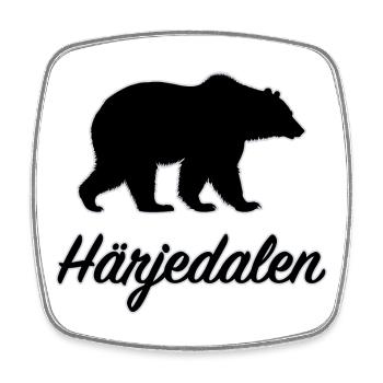 Härjedalen Bear Northern Sweden Sweden Jämtland - Square fridge magnet - white - Front